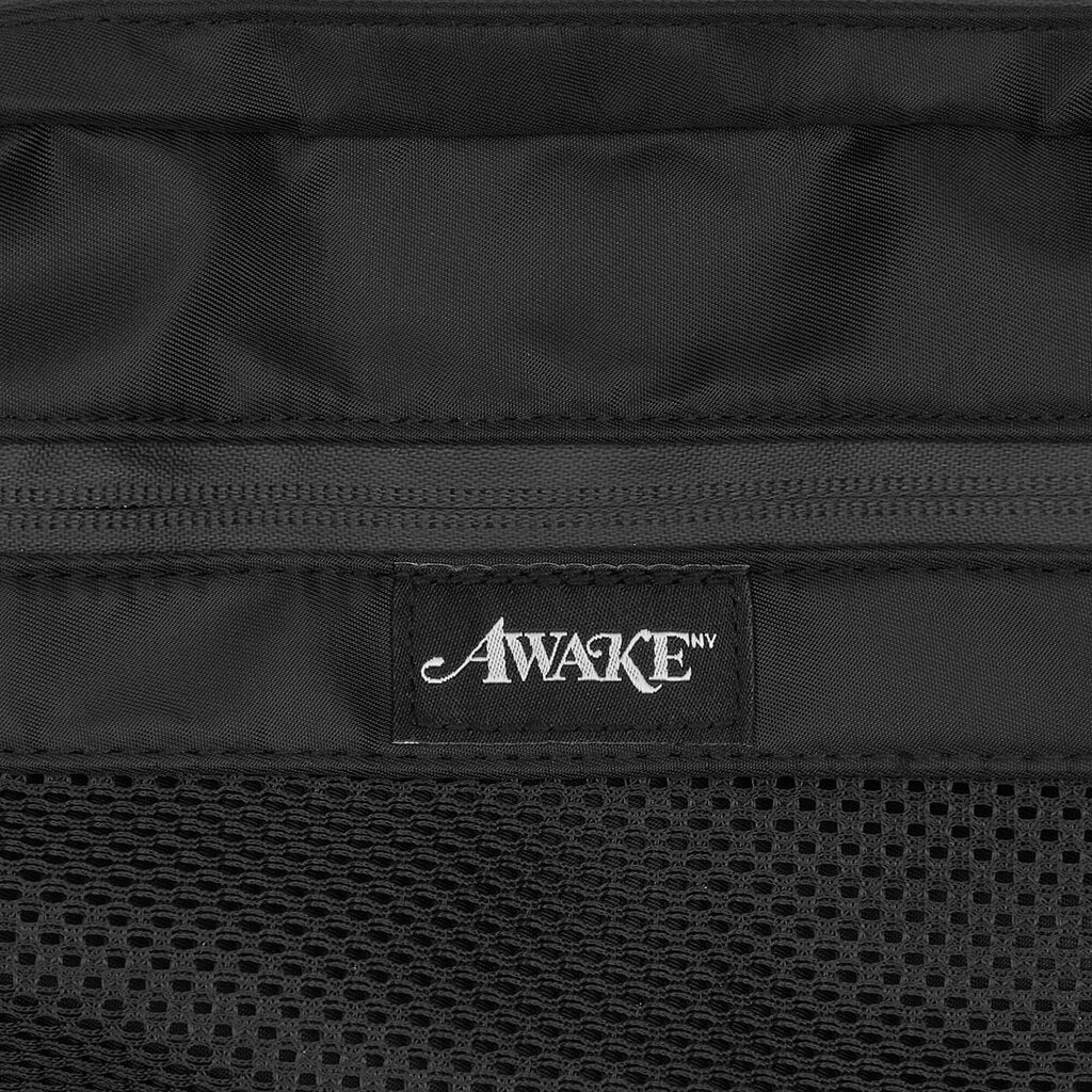 Canvas Logo Messenger Bag - Black 5 Canvas Logo Messenger Bag - Black - Image 3