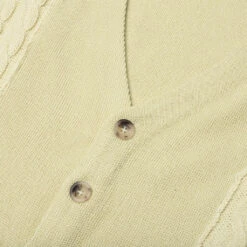 Contrast Panel Wool Cardigan - Ivory/Black 8 Contrast Panel Wool Cardigan - Ivory/Black -Feature Clothing Awake NY Contrast Panel Wool Cardigan Ivory Black AWK SP23 KN004 IVB 05 31 23 Feature KN 5