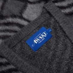 Wavy Jacquard Mohair Cardigan - Charcoal/Grey 9 Wavy Jacquard Mohair Cardigan - Charcoal/Grey -Feature Clothing Awake NY Wavy Jacquard Mohair Cardigan Charcoal Grey AWK SP23 KN001 CHA 05 28 23 Feature KN 7