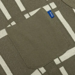 Awake Windowpane Short Sleeve Cardigan - Sand/Light Yellow -Feature Clothing Awake Windowpane Short Sleeve Cardigan Sand light yellow AWK SP22 SW003 SAND 07 25 22 Feature NIKKA