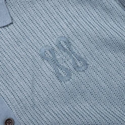B-Summer Knit Polo Shirt - Blue 9 B-Summer Knit Polo Shirt - Blue -Feature Clothing B Summer Knit Polo Shirt Blue HTG240249 BLU 06 01 24 Feature KN 6