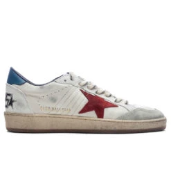 Golden Goose Ball Star Nappa Upper Suede Star - White/Red/Ice