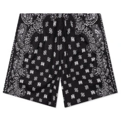 Amiri Bandana Paisley Swim Trunk - Black