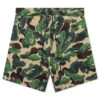 Bape Art Camo Sweat Shorts - Green