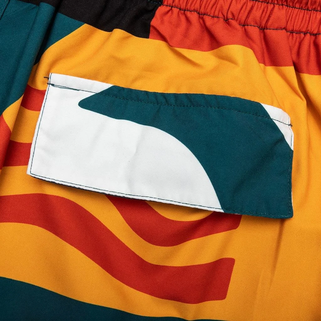 Beached In White Swim Shorts - Multi 6 Beached In White Swim Shorts - Multi - Image 4