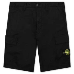 Stone Island Cargo Bermuda Shorts - Black