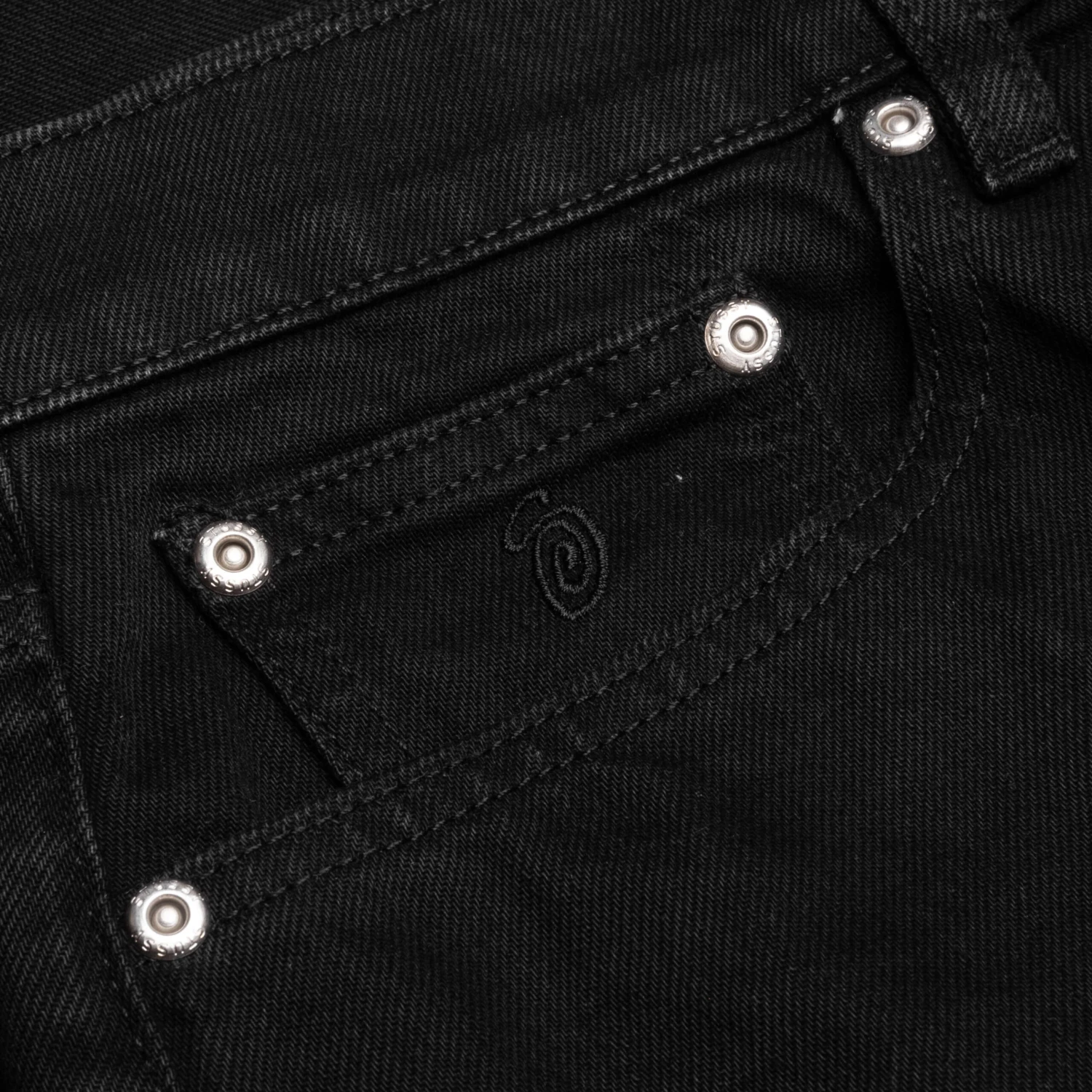 Stussy Big Ol Shorts Denim - Black 5 Stussy Big Ol Shorts Denim - Black - Image 3