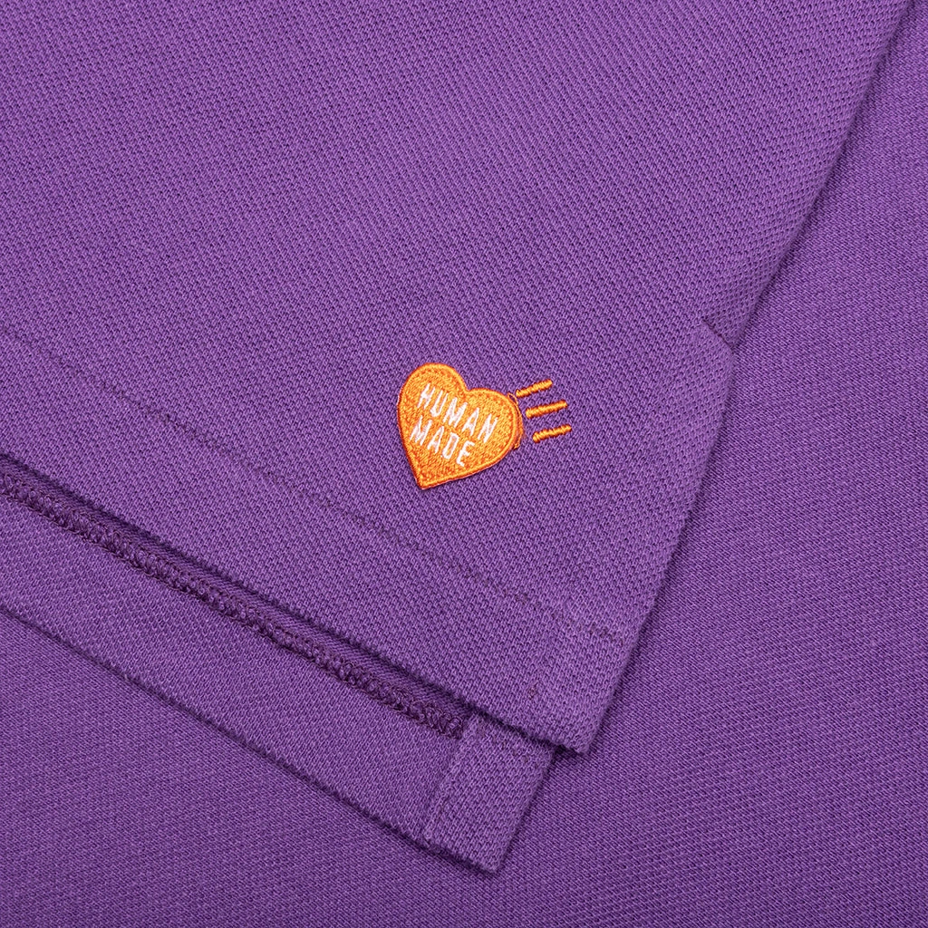 Big Polo Shirt - Purple 7 Big Polo Shirt - Purple - Image 5