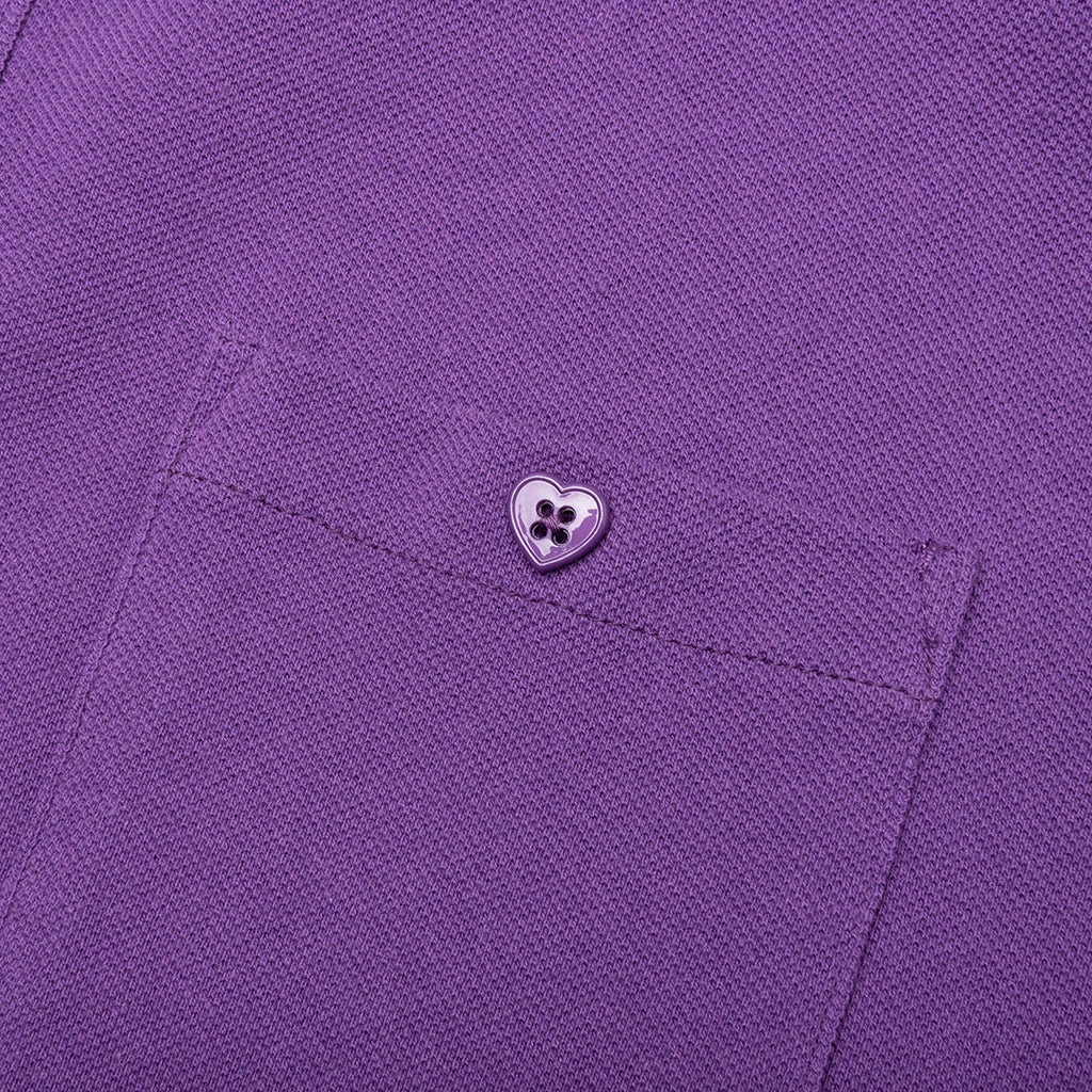 Big Polo Shirt - Purple 6 Big Polo Shirt - Purple - Image 4