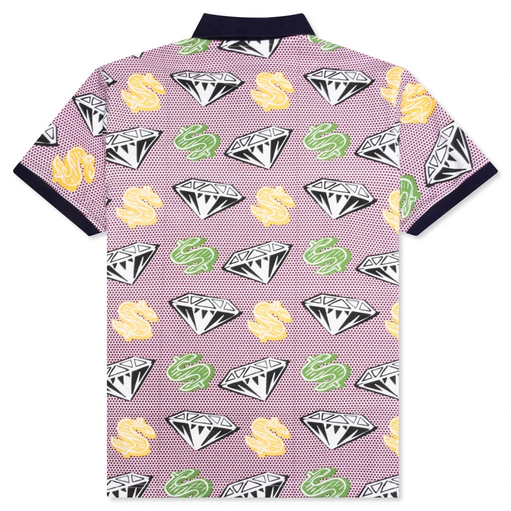 Billionaire Boys Club Billlionaire Boys Club BB Spotted S/S Polo - Bleach White 4 Billionaire Boys Club Billlionaire Boys Club BB Spotted S/S Polo - Bleach White - Image 2