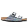 Birkenstock Women's Narrow Vegan Arizona Birko-Flor - Iridescent/Black 2 Birkenstock Women's Narrow Vegan Arizona Birko-Flor - Iridescent/Black -Feature Clothing Birkenstock Narrow Arizona Birko Flor Iridescent Black 1021251 07 02 22 Feature JORDAN