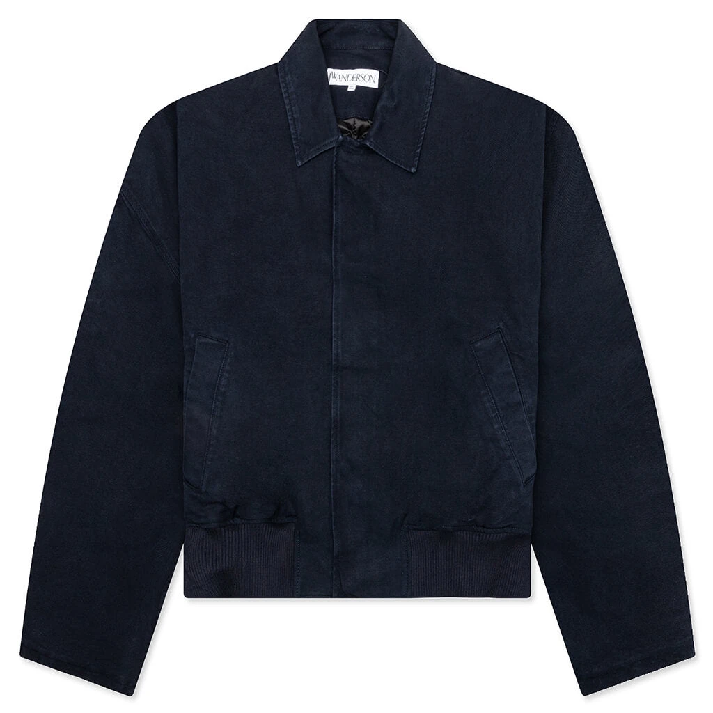 JW Anderson Cotton Canvas Blouson - Navy 3 JW Anderson Cotton Canvas Blouson - Navy
