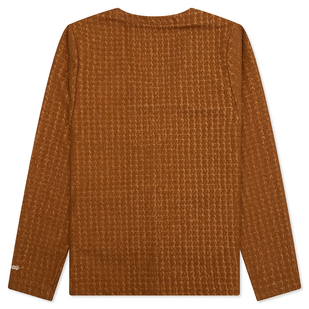 Pleasures Boredom Cardigan - Brown 4 Pleasures Boredom Cardigan - Brown - Image 2