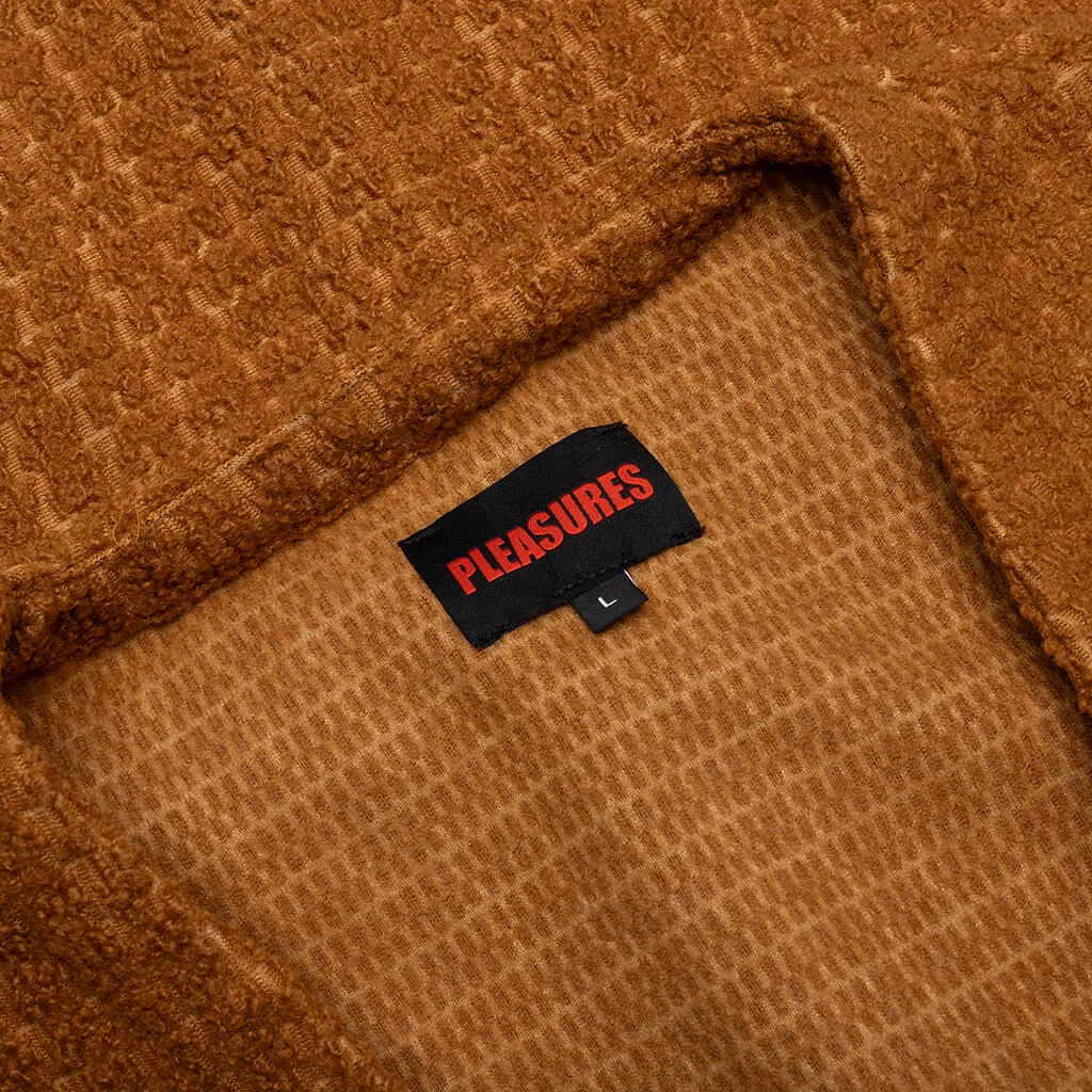 Pleasures Boredom Cardigan - Brown 5 Pleasures Boredom Cardigan - Brown - Image 3