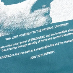 Psycho Meditation Hoodie - Teal -Feature Clothing Brain Dead Psycho Meditation Hoodie Teal BDP21T09001808BL04 03 03 2021 01 4