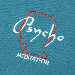 Psycho Meditation Hoodie - Teal -Feature Clothing Brain Dead Psycho Meditation Hoodie Teal BDP21T09001808BL04 03 03 2021 01 5