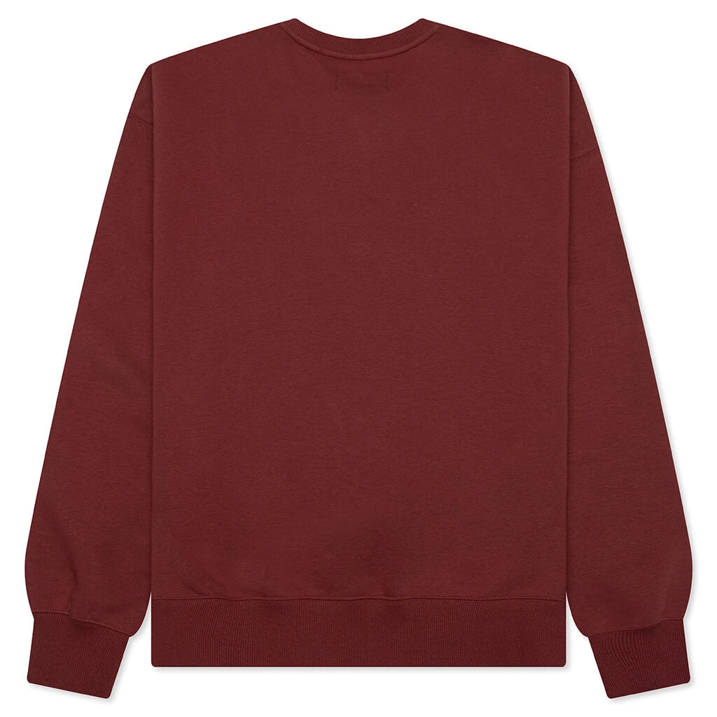 Jordan Brooklyn Fleece Holiday Crewneck - Redstone/Black 4 Jordan Brooklyn Fleece Holiday Crewneck - Redstone/Black - Image 2