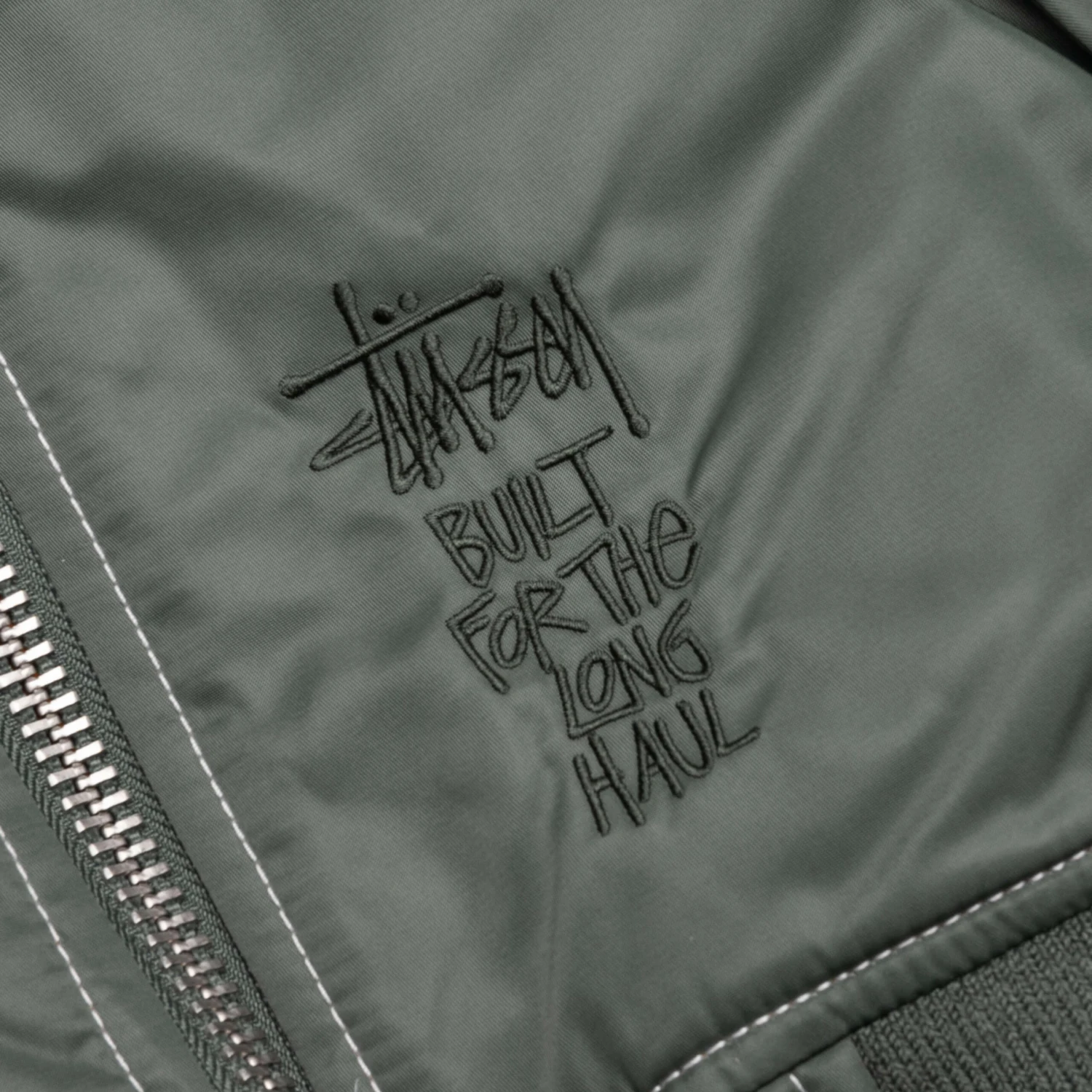 Stussy Built Bomber Jacket - Green 6 Stussy Built Bomber Jacket - Green - Image 4