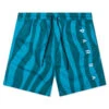 Aqua Weed Waves Swim Shorts - Greek Blue/Teal -Feature Clothing By Parra Aqua Weed Waves Swim Shorts Greek Blue Teal 49445 05 03 23 Feature MG