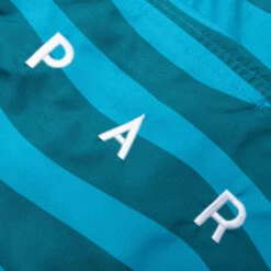 Aqua Weed Waves Swim Shorts - Greek Blue/Teal -Feature Clothing By Parra Aqua Weed Waves Swim Shorts Greek Blue Teal 49445 05 03 23 Feature MG 6