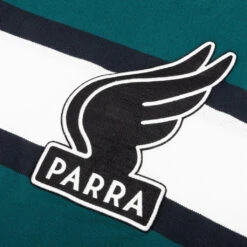 Winged Logo Polo Shirt - Teal/Off White -Feature Clothing By Parra Winged Logo Polo Shirt Teal Off White 49415 05 03 23 Feature MG 4