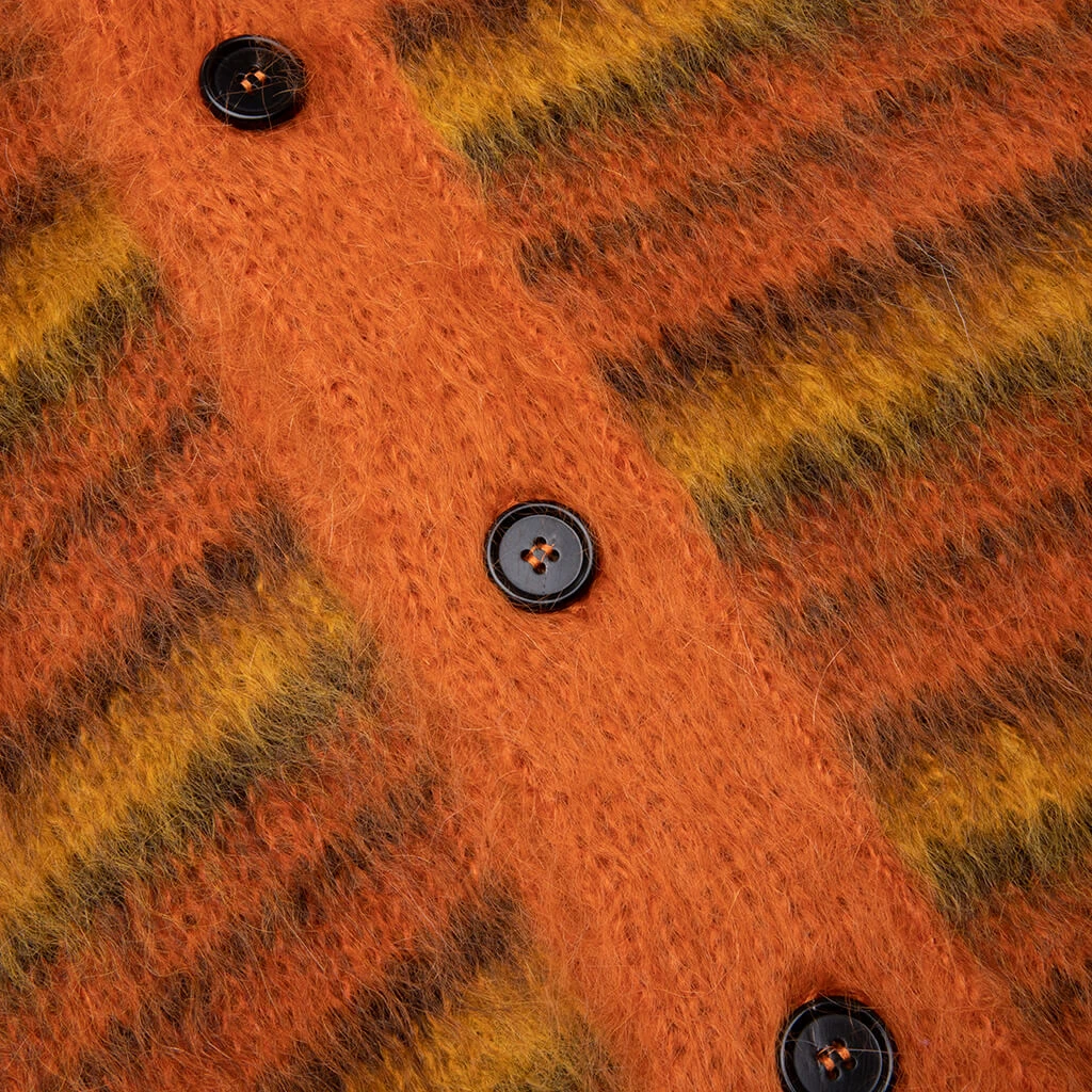 Marni Fuzzy Wuzzy Mohair Cardigan - Lobster 5 Marni Fuzzy Wuzzy Mohair Cardigan - Lobster - Image 3