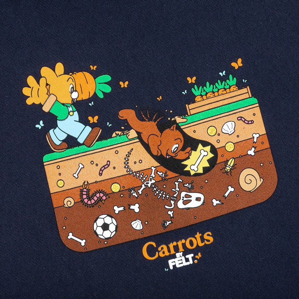 Carrots By Backyard Hoodie - Navy 5 Carrots By Backyard Hoodie - Navy - Image 3