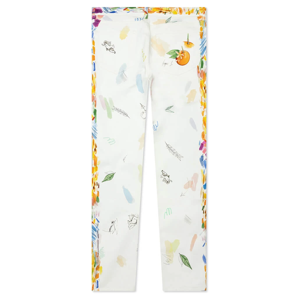 Casablanca Printed Straight Leg Jeans - Work In Progress 4 Casablanca Printed Straight Leg Jeans - Work In Progress - Image 2