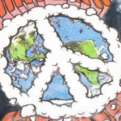 Chinatown Peace Earth Logo Hoodie - Black Tie-Dye 7 Chinatown Peace Earth Logo Hoodie - Black Tie-Dye -Feature Clothing Chinatown Market Peace On Earth Logo Hoodie Black Tie Dye 1970166 BLK 07 21 2021 01 2