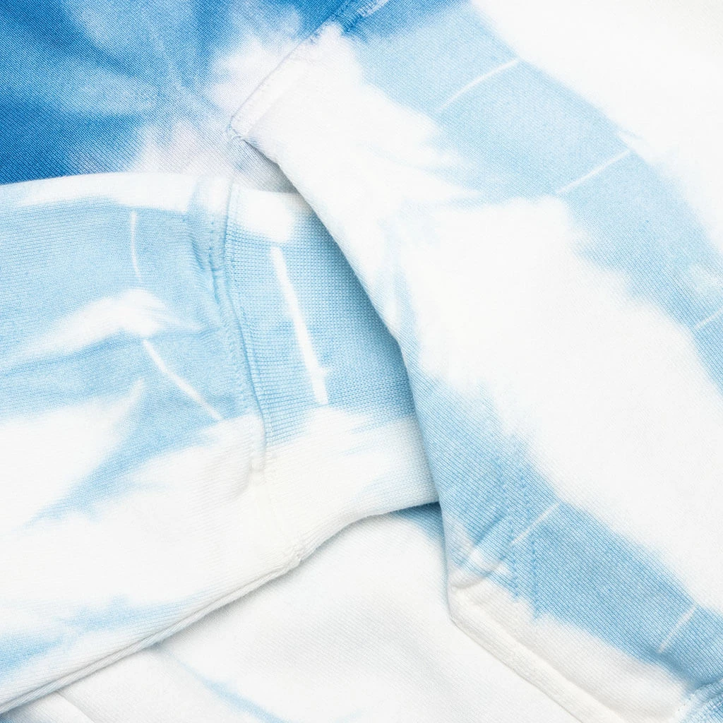 Chinatown Reverse Arc Tie-Dye Hoodie - Tie-Dye Blue 6 Chinatown Reverse Arc Tie-Dye Hoodie - Tie-Dye Blue - Image 4