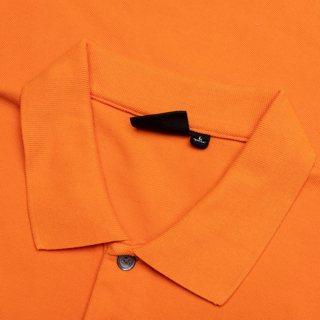 Stussy Classic Pique Polo - Orange 5 Stussy Classic Pique Polo - Orange - Image 3