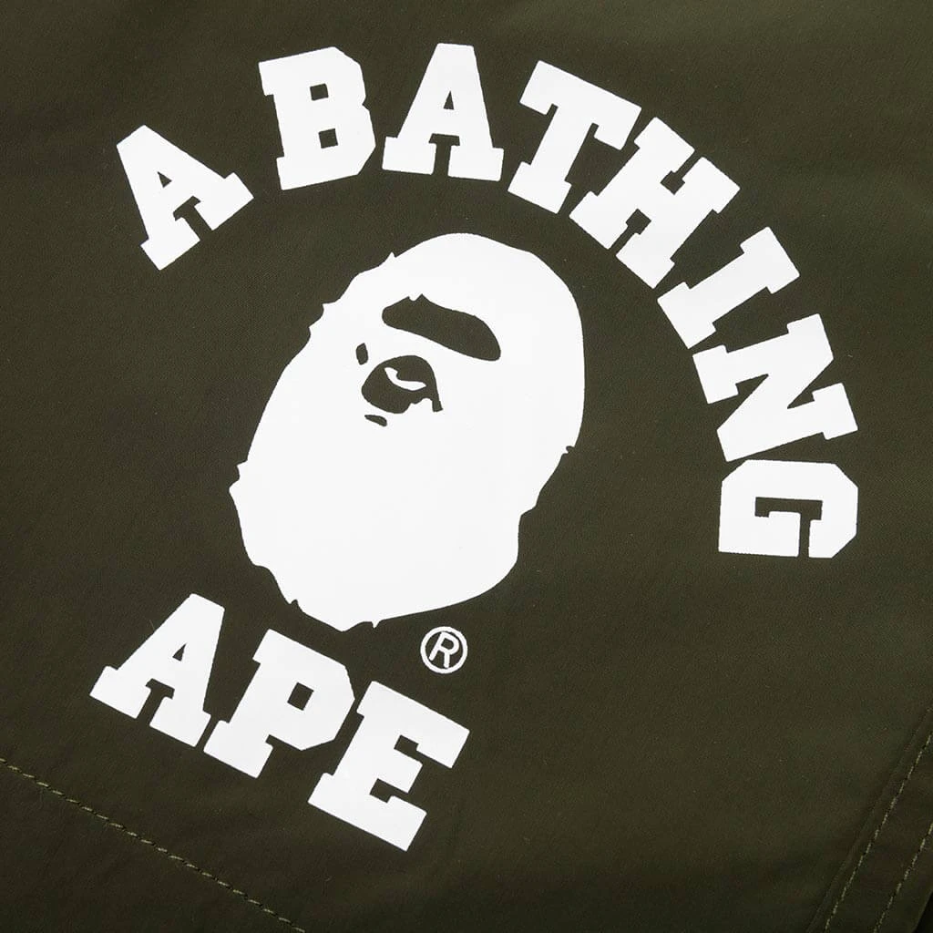 College Beach Shorts - Olive Drab 6 College Beach Shorts - Olive Drab - Image 4