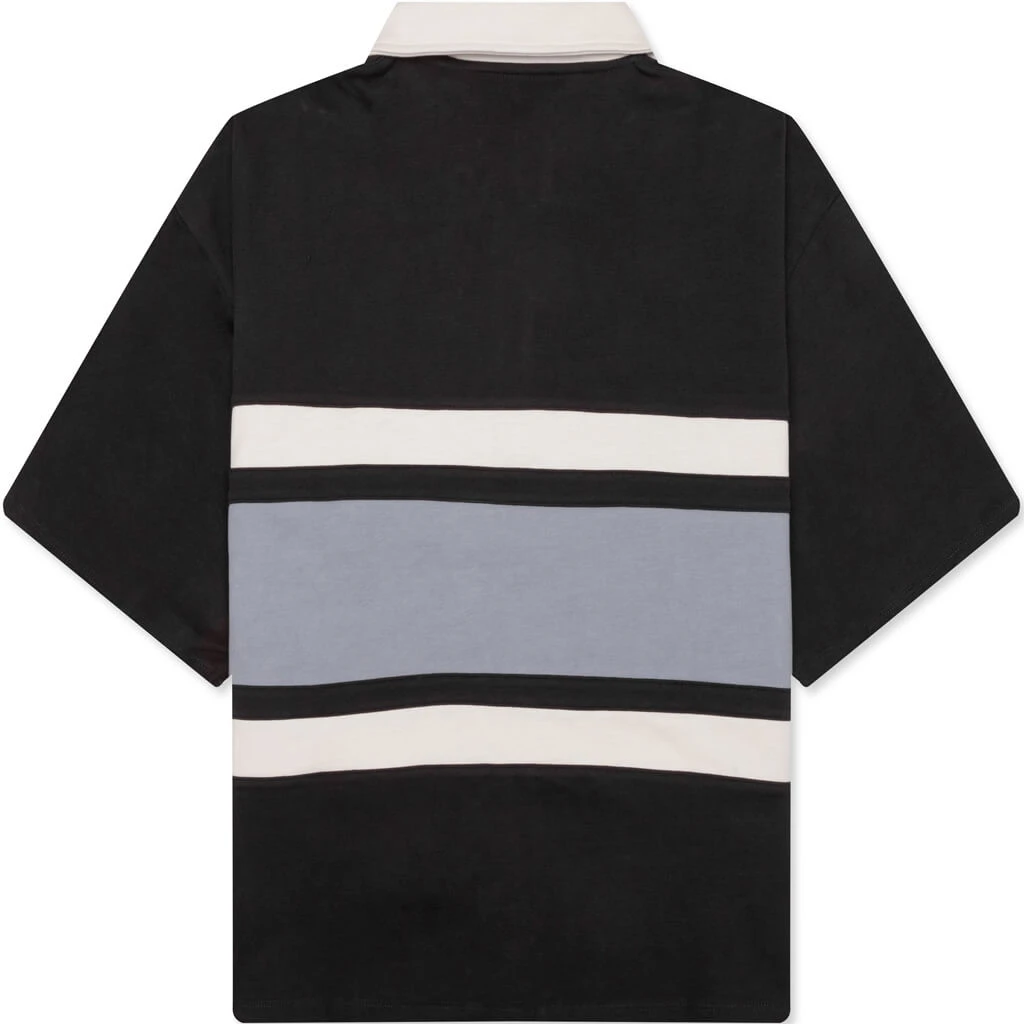 Collegiate S/S Polo Shirt - Off Black 4 Collegiate S/S Polo Shirt - Off Black - Image 2