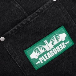 Pleasures Collision Jorts - Faded Black 9 Pleasures Collision Jorts - Faded Black -Feature Clothing Collision Jorts Faded Black P24SU026 BLK 05 14 24 Feature VR 6