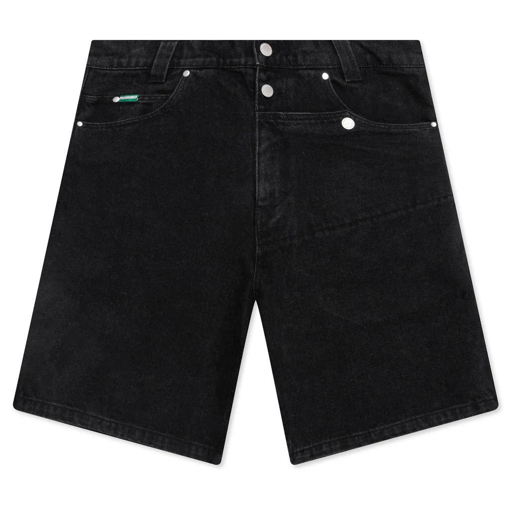 Pleasures Collision Jorts - Faded Black 3 Pleasures Collision Jorts - Faded Black