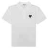 Comme Des Garçons Play Black Emblem Women's Polo Shirt - White