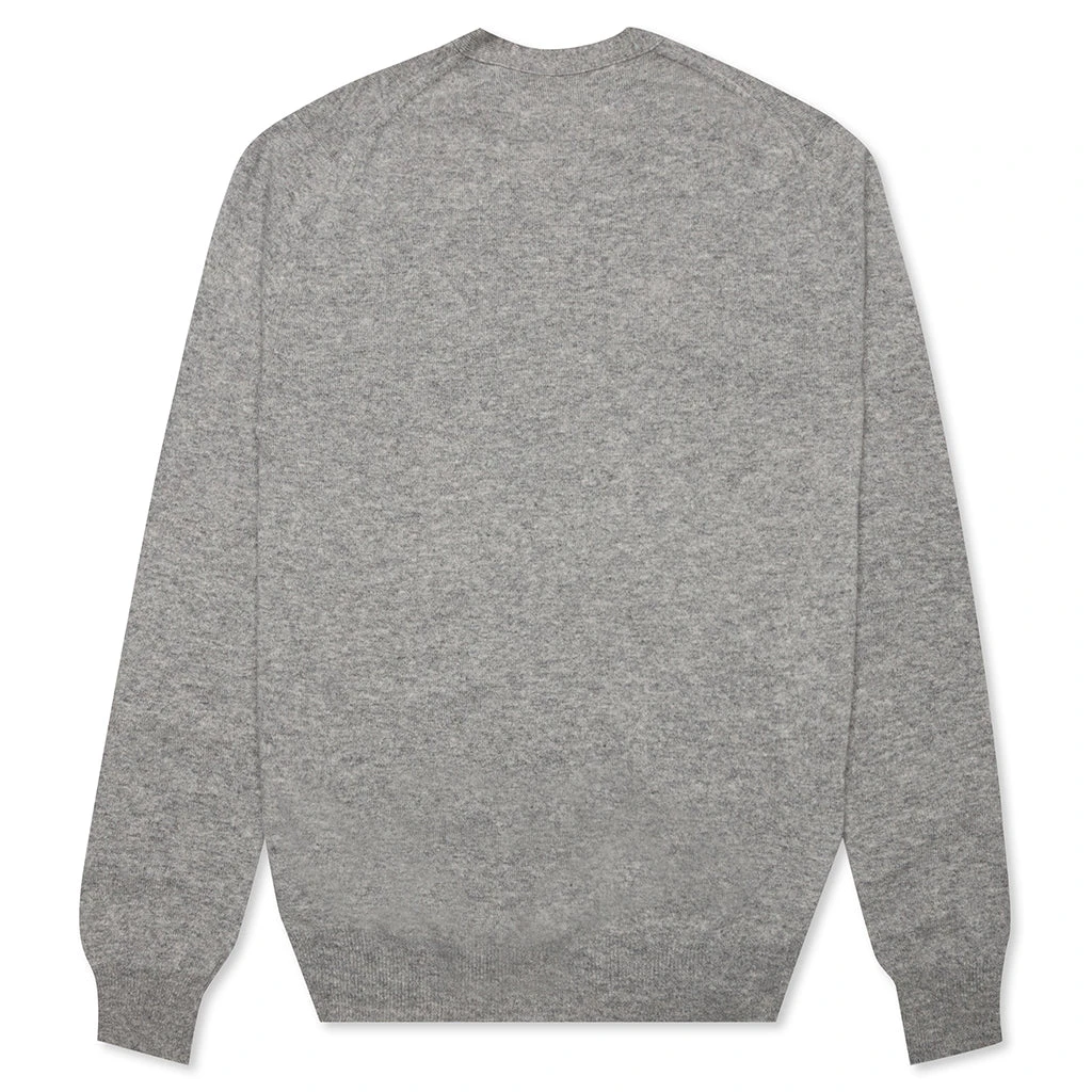 Comme Des Garçons Play Knit Cardigan - Grey 4 Comme Des Garçons Play Knit Cardigan - Grey - Image 2