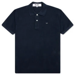 Comme Des Garçons Play Little Black Heart Polo Shirt - Navy