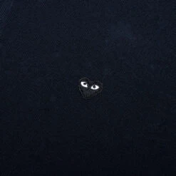 Comme Des Garçons Play Little Black Heart Polo Shirt - Navy -Feature Clothing Comme des Garcons PLAY Little Black Heart Polo Shirt Navy AZ T206 051 2 12 01 2020 01 3