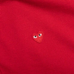 Comme Des Garçons Play Little Red Heart Cardigan - Red -Feature Clothing Comme des Garcons PLAY Little Red Heart Cardigan Red AZ N054 051 3 02 28 23 Feature VR 5