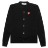 Comme Des Garçons Play Comme Des Garcons PLAY X The Artist Invader Cardigan - Black 1 Comme Des Garçons Play Comme Des Garcons PLAY X The Artist Invader Cardigan - Black -Feature Clothing Comme des Garcons PLAY x the Artist Invader Cardigan Black AZ N084 051 1 06 02 23 Feature KN MG