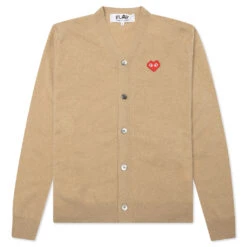 Comme Des Garçons Play Comme Des Garcons PLAY X The Artist Invader Cardigan - Camel