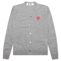 Comme Des Garçons Play Comme Des Garcons PLAY X The Artist Invader Cardigan - Top Grey
