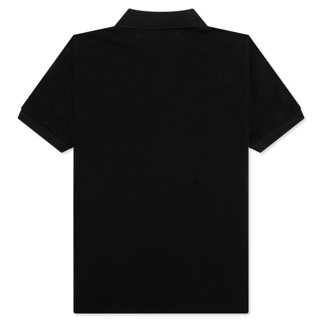Comme Des Garçons Play Comme Des Garcons PLAY X The Artist Invader Polo - Black 4 Comme Des Garçons Play Comme Des Garcons PLAY X The Artist Invader Polo - Black - Image 2