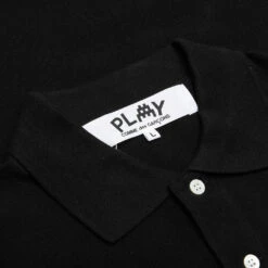 Comme Des Garçons Play Comme Des Garcons PLAY X The Artist Invader Polo - Black 8 Comme Des Garçons Play Comme Des Garcons PLAY X The Artist Invader Polo - Black -Feature Clothing Comme des Garcons PLAY x the Artist Invader Polo Black AZ T336 051 1 09 06 23 Feature KN 6