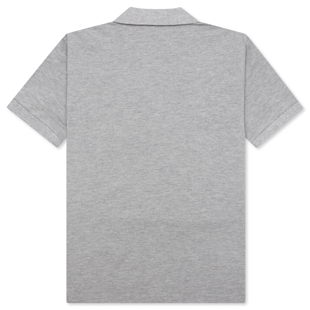 Comme Des Garçons Play Comme Des Garcons PLAY X The Artist Invader Women's Polo - Grey 4 Comme Des Garçons Play Comme Des Garcons PLAY X The Artist Invader Women's Polo - Grey - Image 2