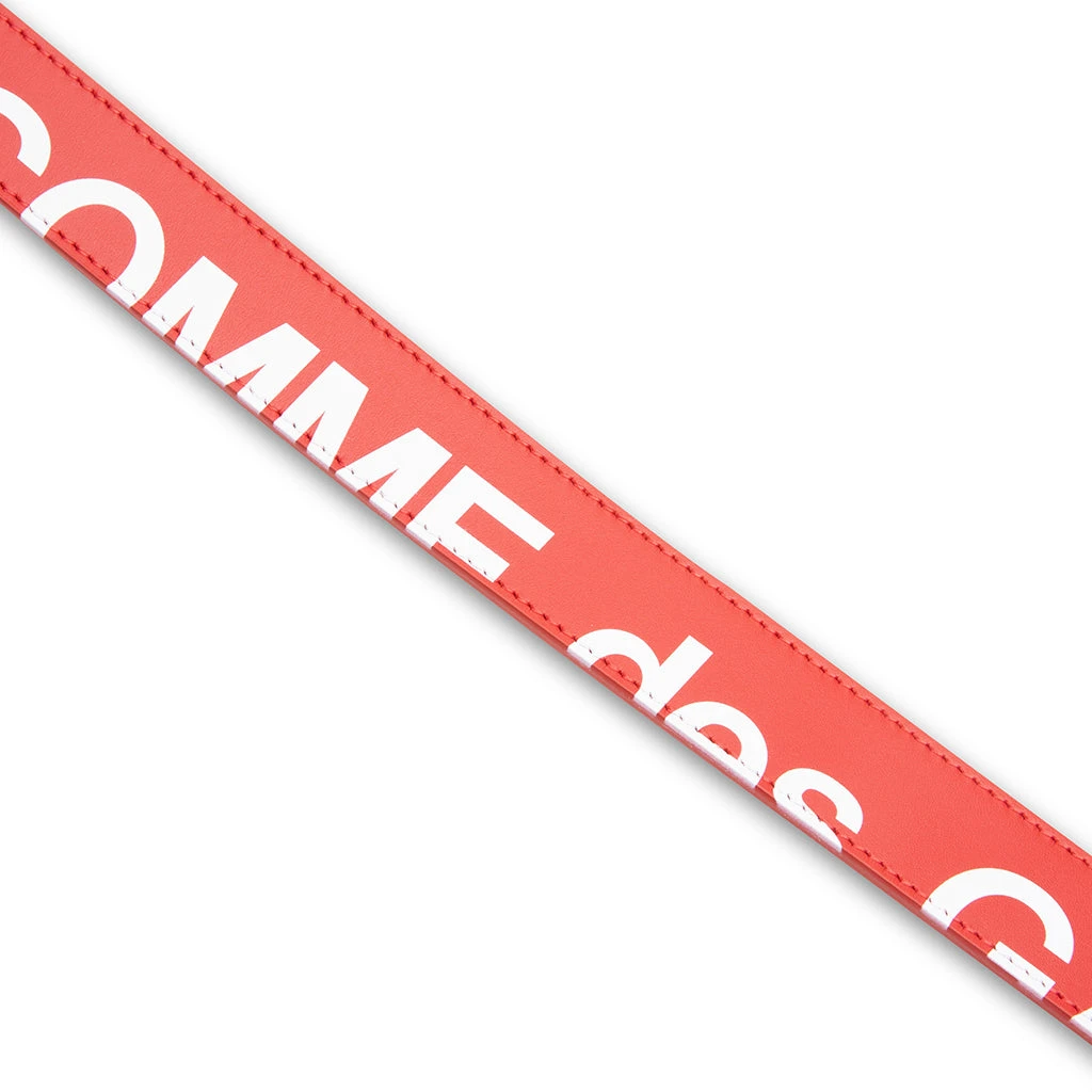 Comme Des Garcons SA0911HL Huge Logo Belt - Red 4 Comme Des Garcons SA0911HL Huge Logo Belt - Red - Image 2
