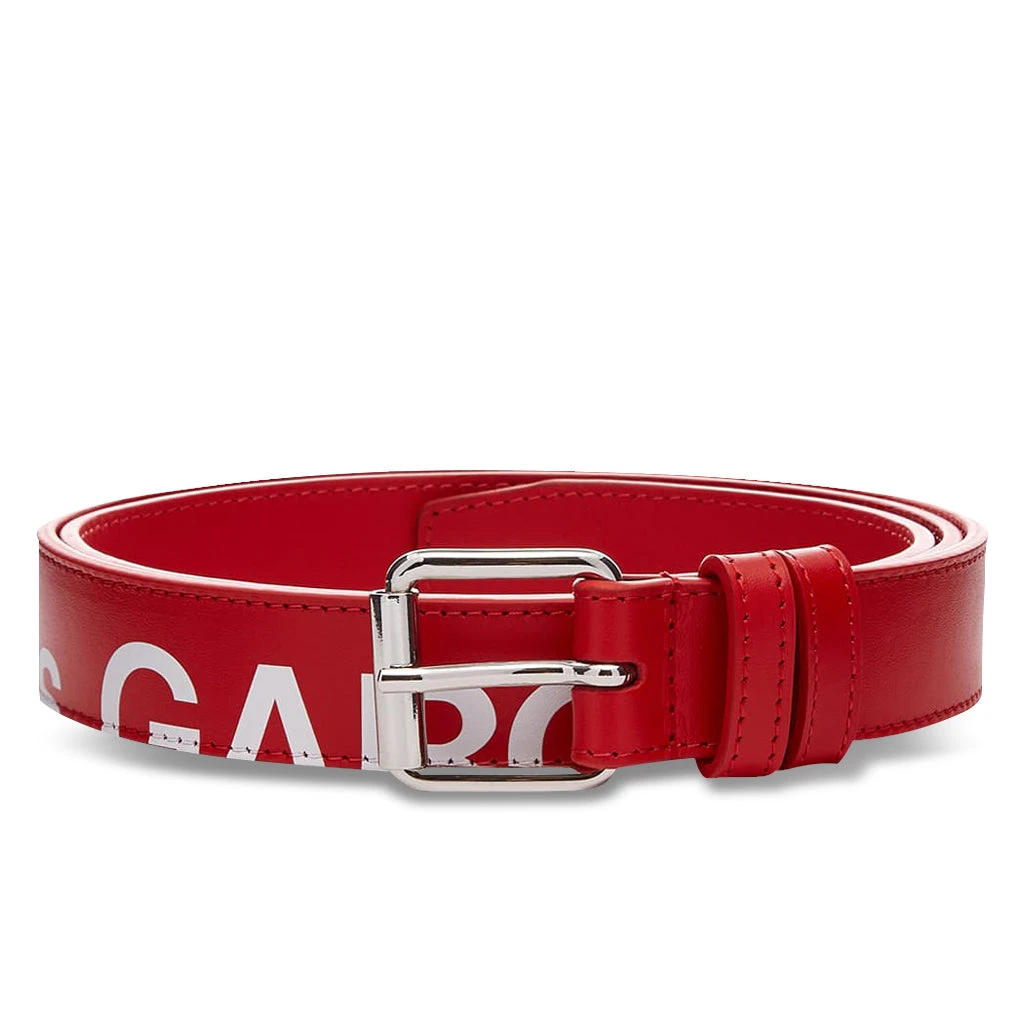 Comme Des Garcons SA0911HL Huge Logo Belt - Red 3 Comme Des Garcons SA0911HL Huge Logo Belt - Red