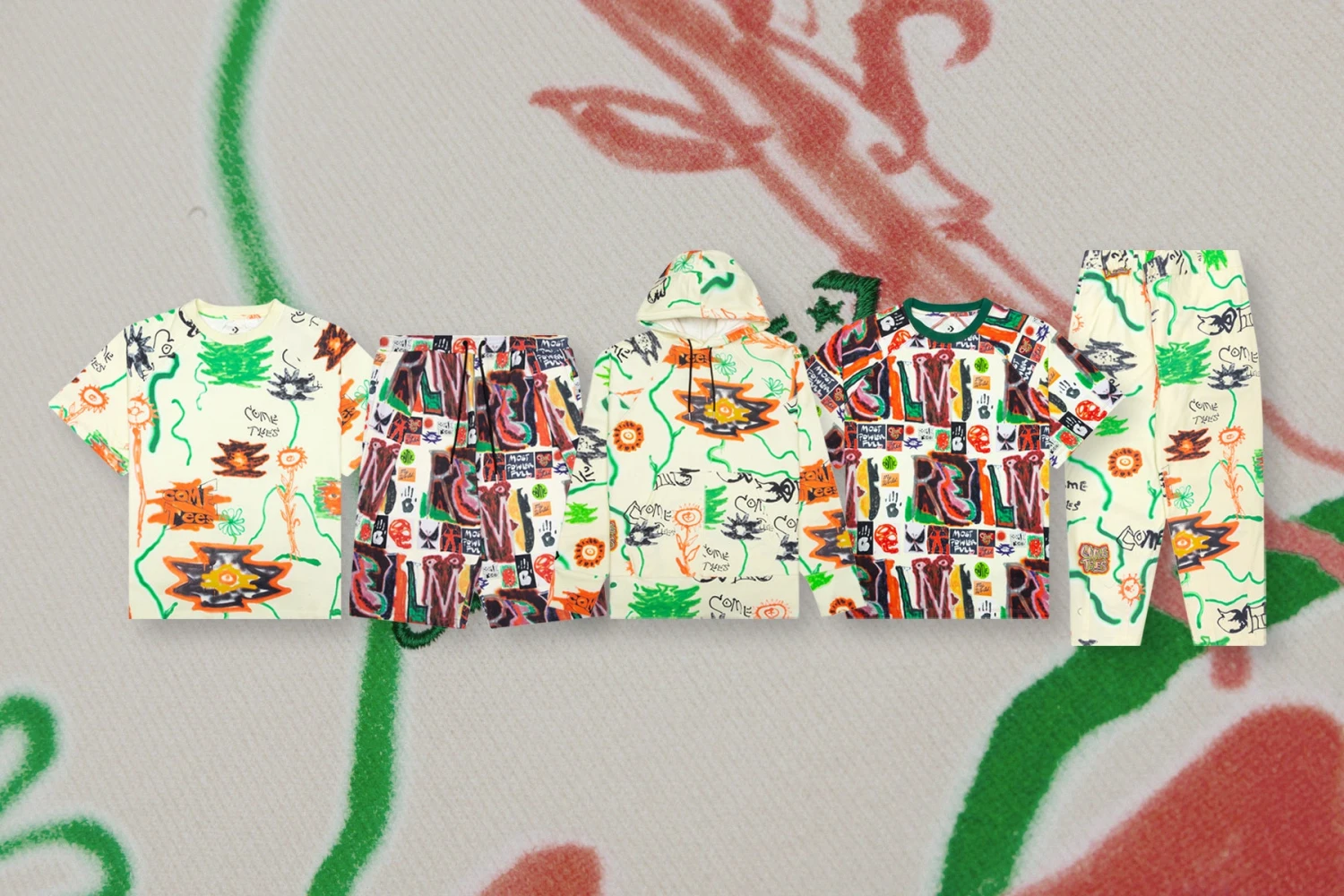 Converse X Come Tees Triangle Front Chino - Multi 5 Converse X Come Tees Triangle Front Chino - Multi - Image 3