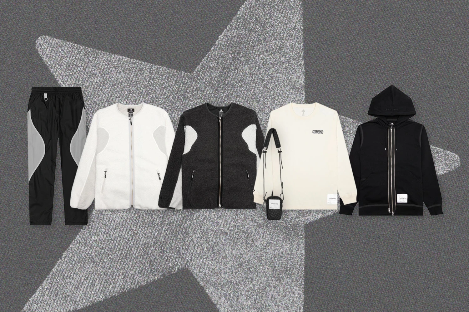 Converse X Slam Jam Rip Stop Pant - Black 8 Converse X Slam Jam Rip Stop Pant - Black - Image 6